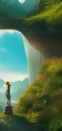 Girl in the nature Live Wallpaper