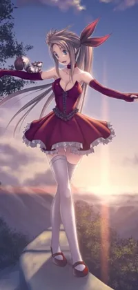 This phone live wallpaper offers a collection of stunning anime scenes