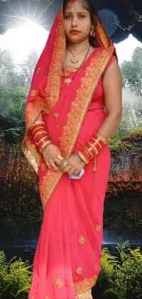 Plant Sleeve Sari Live Wallpaper