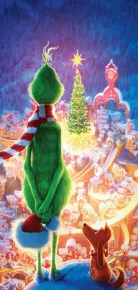 Bring some holiday cheer to your phone with this charming live wallpaper inspired by a beloved Seuss Dr