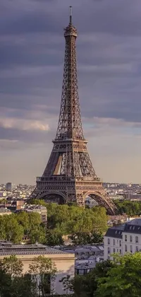 This live wallpaper features the Eiffel Tower against the beautiful cityscape of Paris