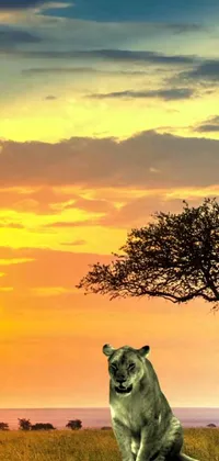 Bring the beauty of Kenya's savana to your phone with this stunning live wallpaper