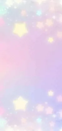 This live wallpaper features a cute couple of teddy bears standing together with a bouquet of flowers, against a magical fairy background with sparkling stars and a stardust gradient scheme