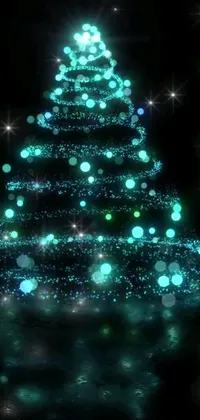 Enjoy the magical beauty of the holiday season with this stunning holographic live wallpaper