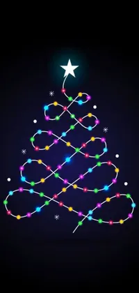 This live wallpaper for your phone features a stunning Christmas Tree with a bright and gleaming star atop it