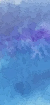 This live phone wallpaper displays a mesmerizing generative art image of a flying plane against a blue and violet color scheme