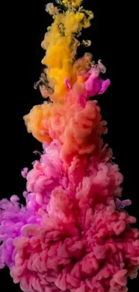 If you're looking for a lively and colorful phone wallpaper, look no further than this abstract live wallpaper inspired by synchromism