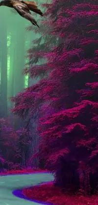 Get lost in the serene beauty of an Indian forest with this stunning phone live wallpaper