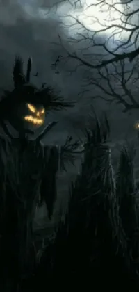 This live wallpaper is a sight to behold for all aficionados of spooky fantasy