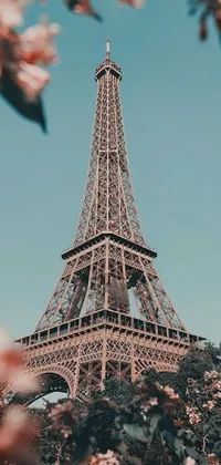 Pink eiffel deals tower wallpaper