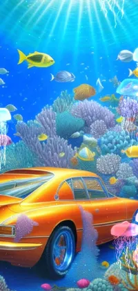 Experience the awe-inspiring beauty of a coral reef right on your phone with this stunning live wallpaper