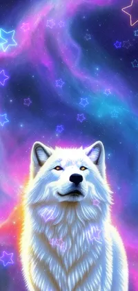 cosmic wolf Live Wallpaper - free download