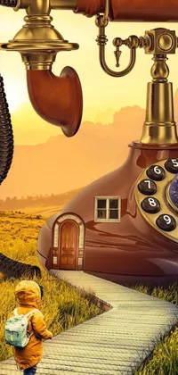 Get lost in a surreal world with the Phone Live Wallpaper