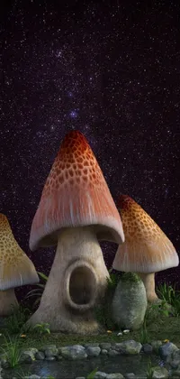 Plant Water Mushroom Live Wallpaper