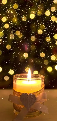 Plant Wax Candle Live Wallpaper