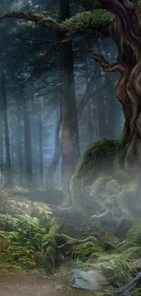 This forest-inspired phone live wallpaper boasts a beautiful and serene scene that will transport you to a mystical world where nature is the star of the show