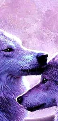 Polar Bear Purple Carnivore Live Wallpaper