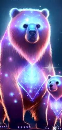 Polar Bear Vertebrate Light Live Wallpaper