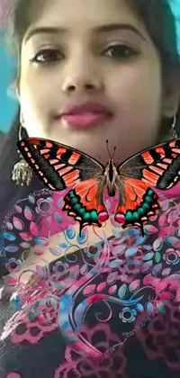 Pollinator Butterfly Eyelash Live Wallpaper
