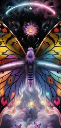 Pollinator Butterfly Light Live Wallpaper