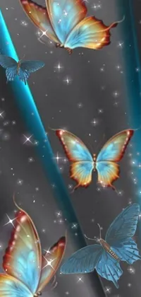 Pollinator Butterfly Light Live Wallpaper
