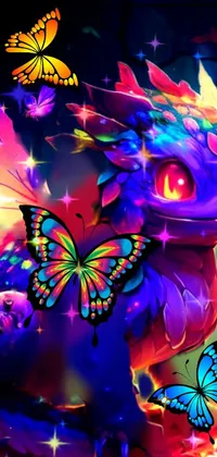 Experience an enchanting visual feast with this colorful live wallpaper