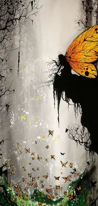 Pollinator Butterfly People In Nature Live Wallpaper