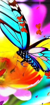 flowers and butterflies Live Wallpaper