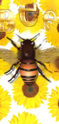 Bee-utiful Flowers Live Wallpaper