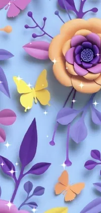 Pollinator Flower Purple Live Wallpaper