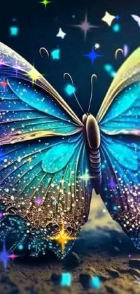 This stunning digital art butterfly live wallpaper is trending on CG Society