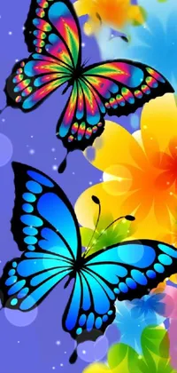 color butterfly Live Wallpaper