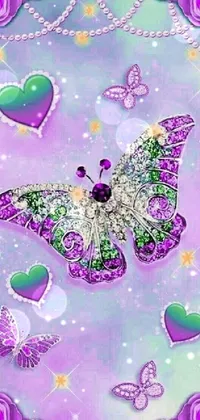 Butterfly Glitter  Live Wallpaper
