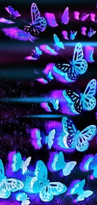 Pollinator Purple Light Live Wallpaper