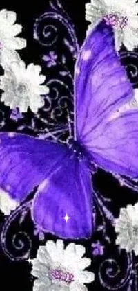 Pollinator White Purple Live Wallpaper