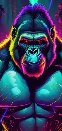 Primate Cartoon Light Live Wallpaper