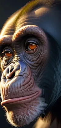 Primate Orangutan Temple Live Wallpaper