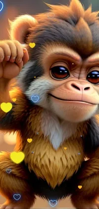 Primate Toy Gesture Live Wallpaper