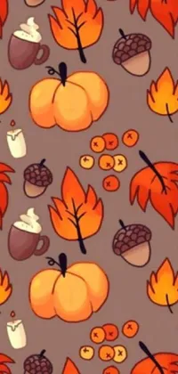 Pumpkin Amber Plant Live Wallpaper