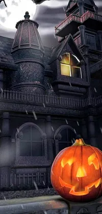 Pumpkin Window Light Live Wallpaper