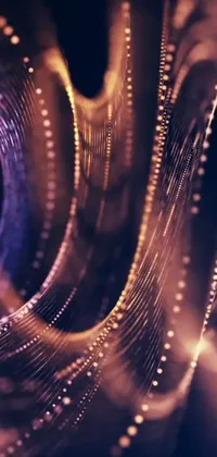 This phone live wallpaper is a stunning piece of generative art featuring a close-up of a spiral