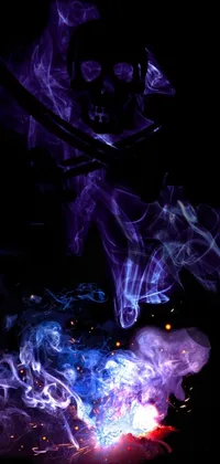 Purple Art Gas Live Wallpaper