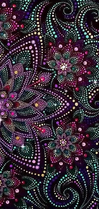 Purple Art Organism Live Wallpaper
