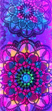 Purple Art Pattern Live Wallpaper