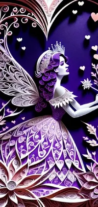 Purple Art Violet Live Wallpaper