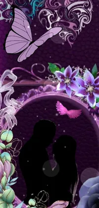 Purple Arthropod Butterfly Live Wallpaper