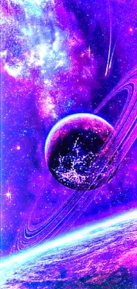 Purple Astronomical Object Art Live Wallpaper