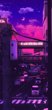 Purple Automotive Lighting Electricity Live Wallpaper