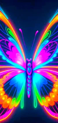 Purple Azure Butterfly Live Wallpaper
