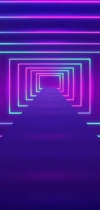 Purple Azure Rectangle Live Wallpaper